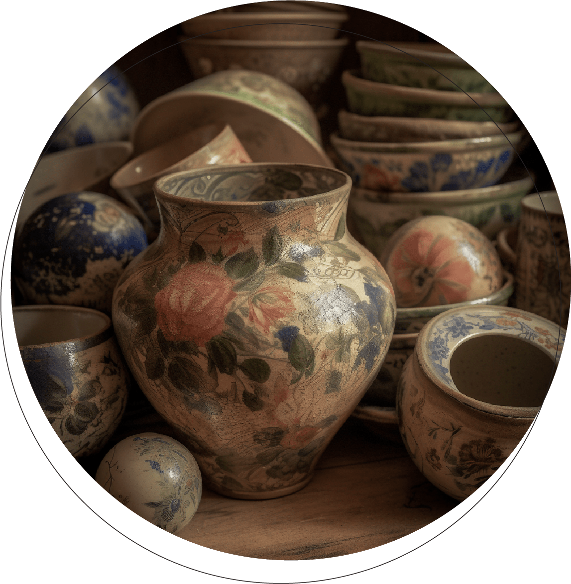 Pottery, Decoupage, Clayworks